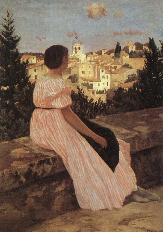 Frederic Bazille The Pink Dress oil painting picture